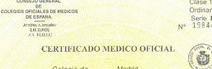 Certificados médicos oficiales